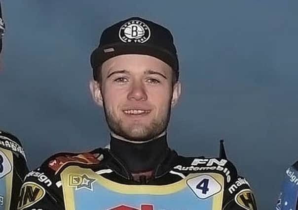Erik Riss has been moved into the No.2 berth by Monarchs and will partner Sam Masters in heat 1 at Berwick. Pic: Ron MacNeill