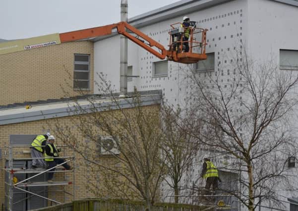 Work continues at Oxgangs Primary School. Picture: Julie Bull