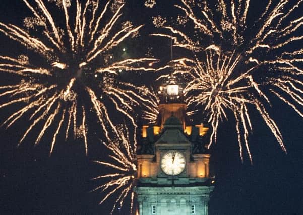The view of the Hogmanay fireworks from Calton Hill  was not an option last year. Picture: Jane Barlow