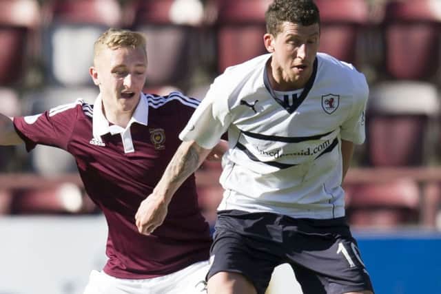 Calum Elliot played one of his final pro games against Hearts in April 2015