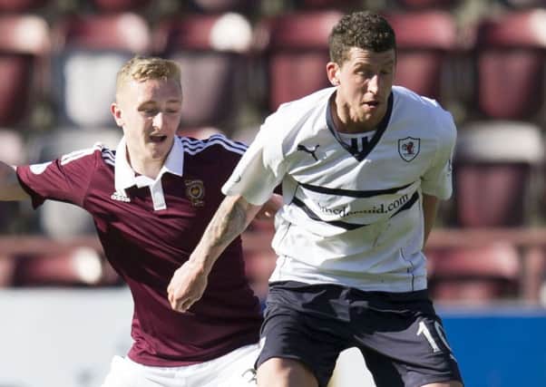Calum Elliot played one of his final pro games against Hearts in April 2015