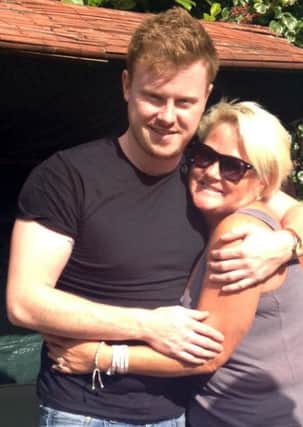 Chris Nelson with his mother Donna. Picture: contributed