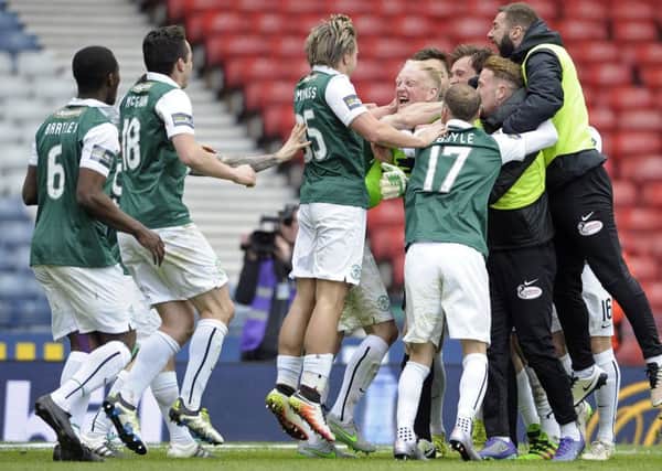 Hibs' squad for the final will be boosted by the presence of on-loan Celtic players Anthony Stokes and Liam Henderson