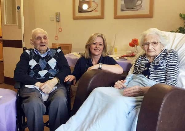 Brother and sister Eric Nettleton and Ivy Smith with carer Tracy Thomson. Picture: contributed