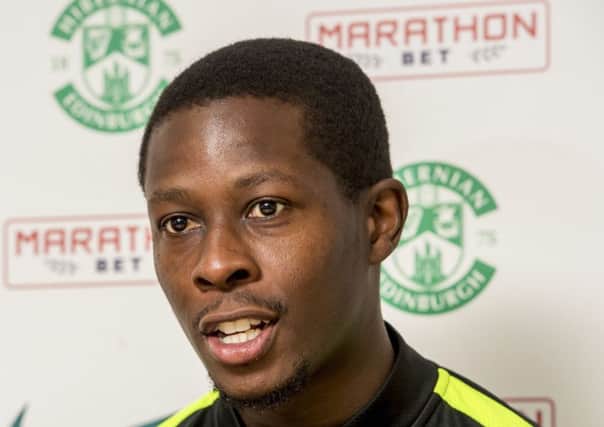Hibs midfielder Marvin Bartley knows the importance of taking three points against Rangers tonight. Pic: SNS