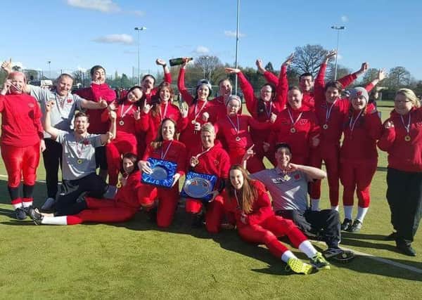 Edinburgh Wolves Women celebrate their win