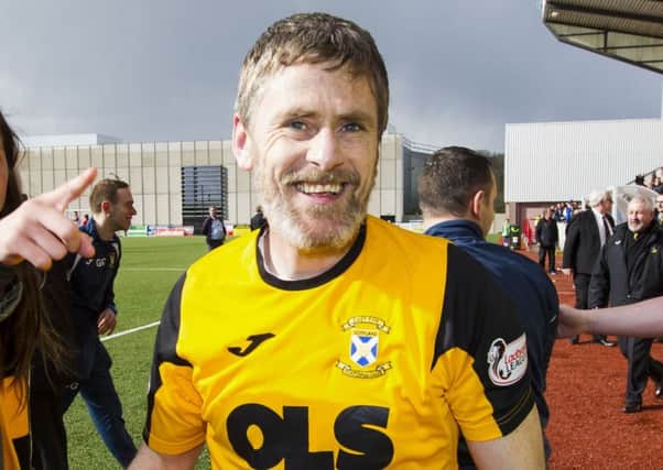 Gary Naysmith was all smiles as his side won League Two