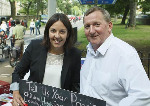 Deputy leader Alex Rowley with Kezia Dugdale. Picture: Toby Williams