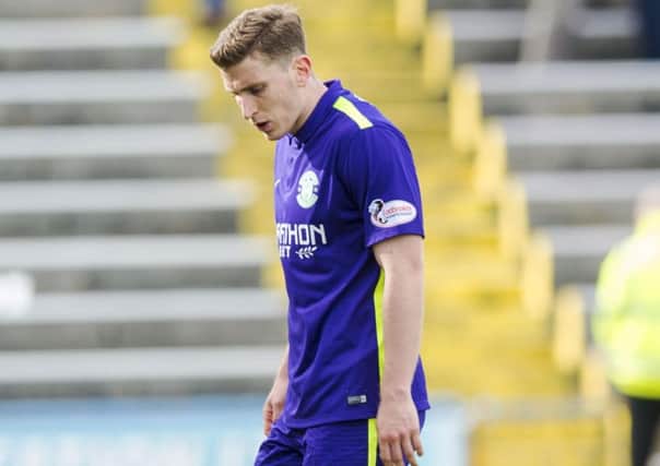 Hibs' Paul Hanlon know reflects on a missed chance to go level with Falkirk at full time. Picture: SNS