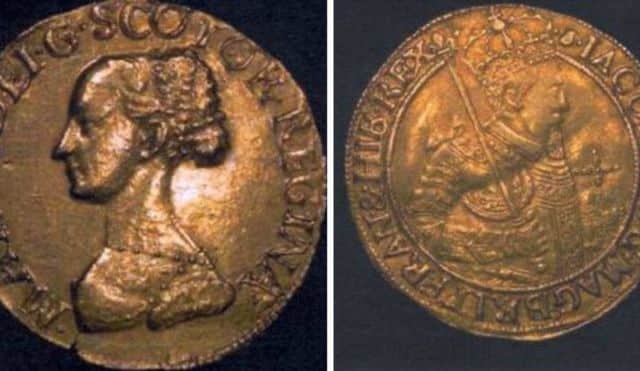 One of the stolen coins. Picture: PA/Police Scotland