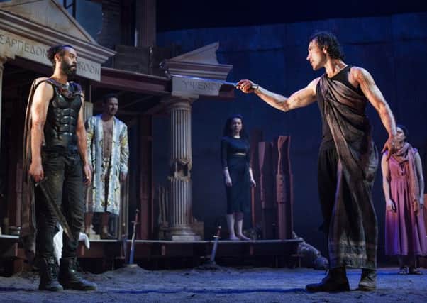 Reuben Johnson and Ben Turner in 

The Iliad

By Chris Hannan
Directed byr Mark Thomson