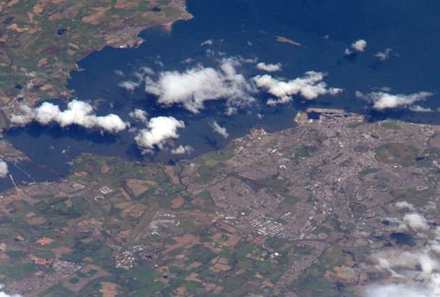 Edinburgh, as photographed from the international space station by Major Tim Peake. Picture: Twitter/Astro_TimPeake