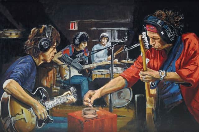 Ronnie Wood's artwork is for sale at Castle Fine Art. Picture: supplied