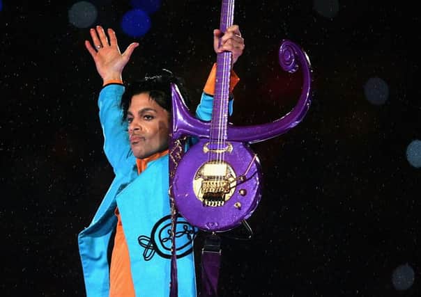 Prince performs at Super Bowl XLI