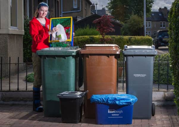 The new bins introduced in the Capital have helped increase recycling. Picture: Scott Taylor