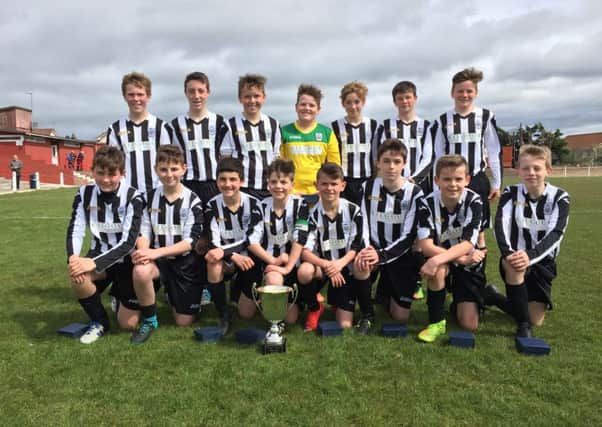 Leith Athletic A Team 13s raced into a 3-0 lead in their final and that was enough to clinch silverware. Pic: TSPL