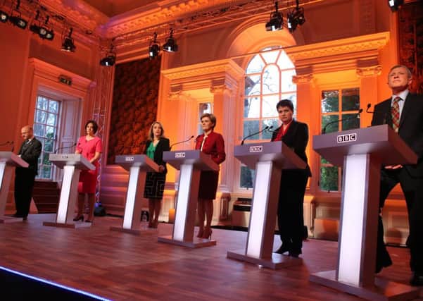 The final TV leaders' debate at Hopetoun House. Picture: Andrew Milligan/PA Wire