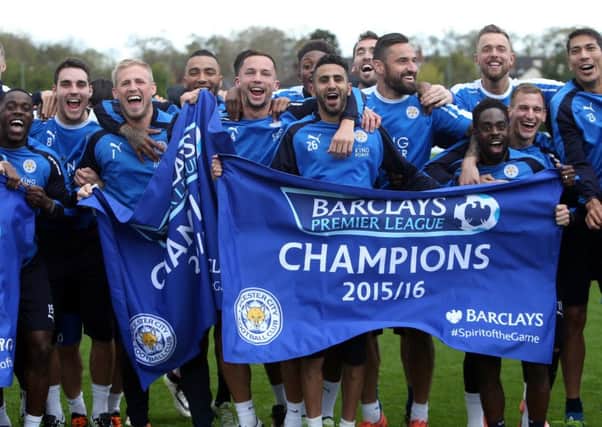 Leicester City have stunned football with their English Premier League title. Pic: PA