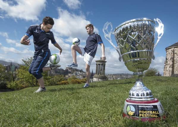 Scottish freestyle footballers Gregor Russell and Gavin McKinney. Picture: Phil Wilkinson