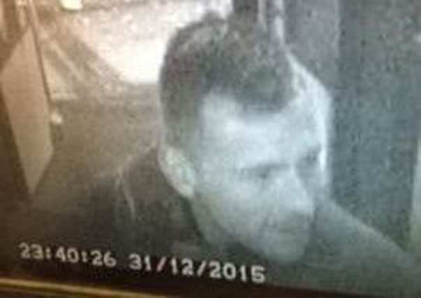 Man wanted in connection with Hogmanay assault. Picture: supplied
