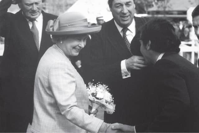 The Queen opens Queens Stand in 1955. Picture: Musselburgh Racecourse