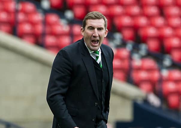 Alan Stubbs has questioned whether Raith will be able to cope with a raucous Hibs support. Pic: TSPL