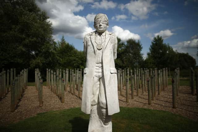 A view of the Shot at Dawn Memorial at The National Memorial Arboretum. Picture; Getty