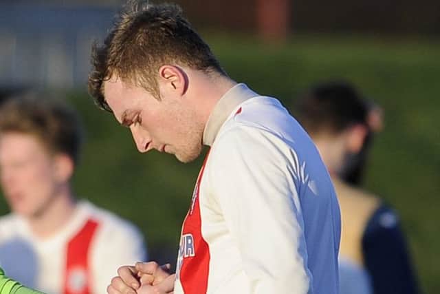Keith Murray was sent off for Spartans