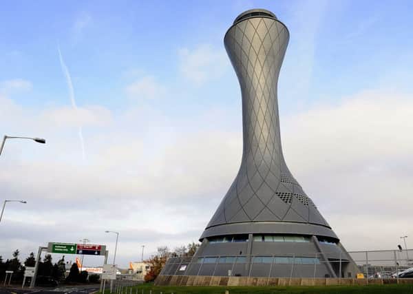 Edinburgh Airport control tower. Picture: Michael Gillen
