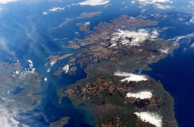 Northern Ireland, Scotland and the north of England. Picture: Twitter/Astro_TimPeake