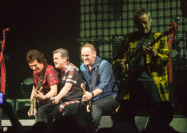 The Bay City Rollers on stage at the Usher Hall. Picture: Toby Williams