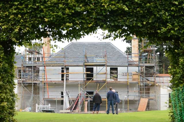 Botanic Cottage during the restoration project. Picture: Neil Hanna