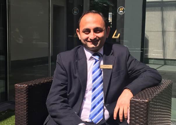 Awinash Kumar, conferencing and events operations manager at four-star hotel, The Roxburghe, has been recognised as the Scottish hotel industrys top banqueting team member. Picture: supplied