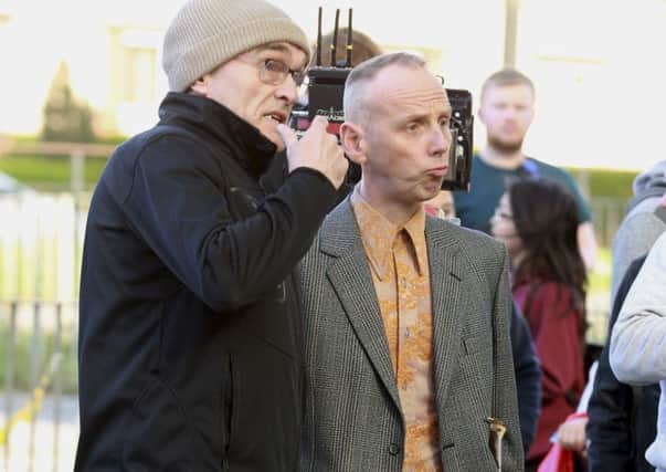 Director Danny Boyle (left) with actor Ewen Bremner (right). Pictures: SWNS