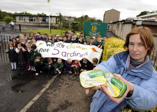 Karen Keil during the 2009 campaign to save Drumbrae school. Picture: Greg Macvean