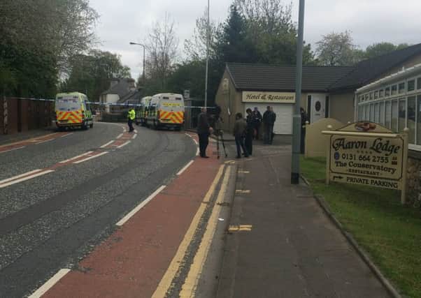 Old Dalkeith Road has been closed near Aaron Lodge. Picture: Courtney Cameron