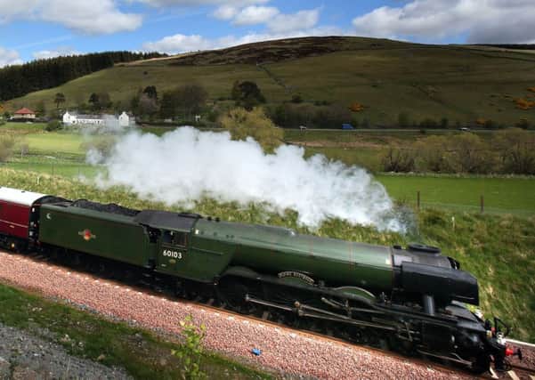 The Flying Scotsman on the Borders Rail