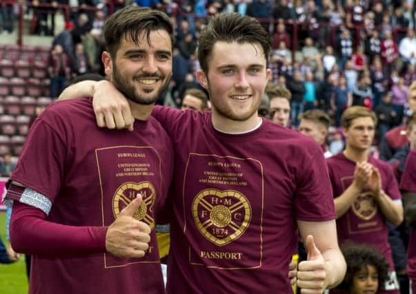 Alim Ozturk and John Souttar on their lap of honour