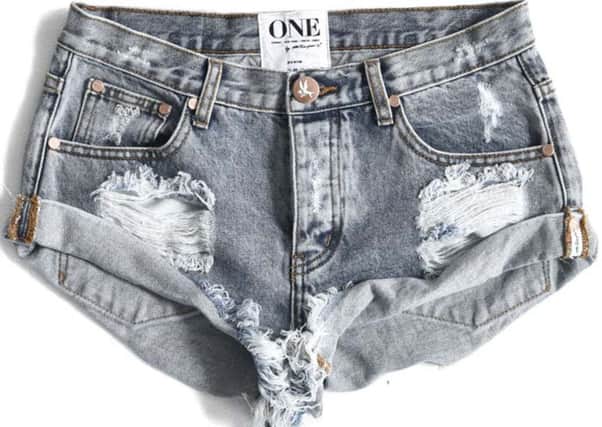 One Teaspoon Bandit distressed denim shorts, available from harrods.com. Photo: PA Photo/Handout