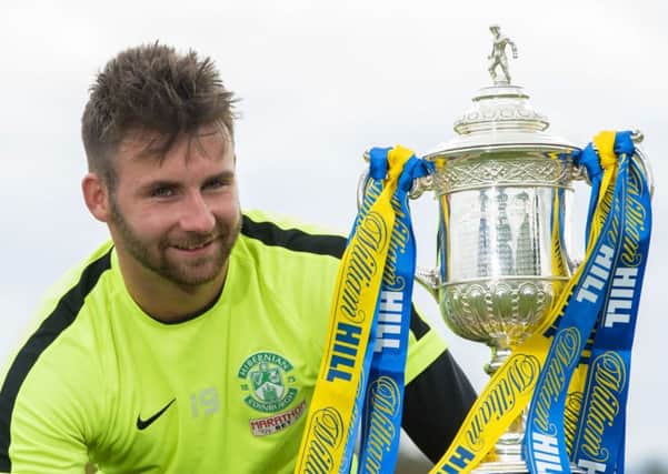 James Keatings takes a peek at the Scottish Cup ahead of Saturdays clash with Rangers. The forward is confident that Hibs can turn the Gers over at Hampden. Pic: SNS