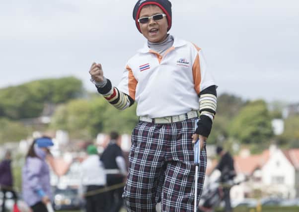 Niko Salmi, aged nine, from Thailand at last year's tournament. Picture: Toby Williams