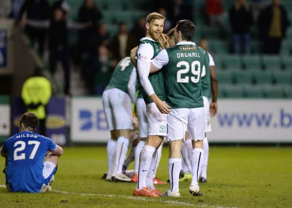 Hibs defeated Rangers the last time they met. Pic: SNS