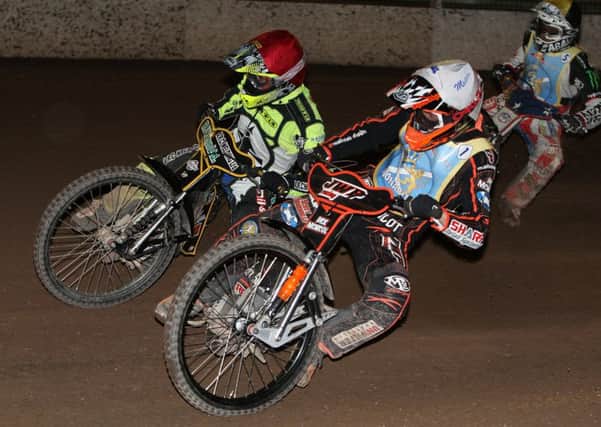 Sam Masters grabbed 12 points for Monarchs against Ipswich Witches. Pic: Ron MacNeill