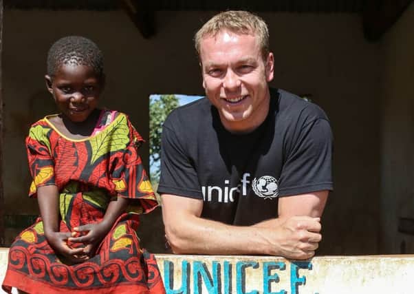 Sir Chris Hoy is calling for action in the Syrian crisis. Picture: Unicef