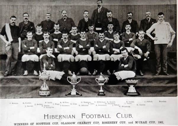 The victorious Hibs team from 1902. Picture: Jon Savage