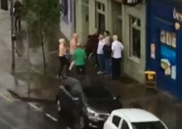 Two streakers are caught on camera. Picture:  Kirsty Mackenzie
