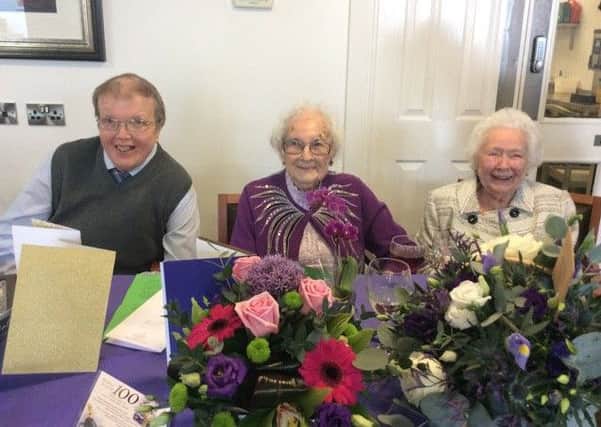 Jean with sister Ruth and son Alan. Picture: supplied
