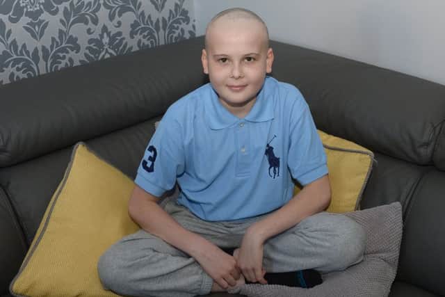 Sean Hogg, 13, has been diagnosed with leukaemia. Picture: Neil Hanna