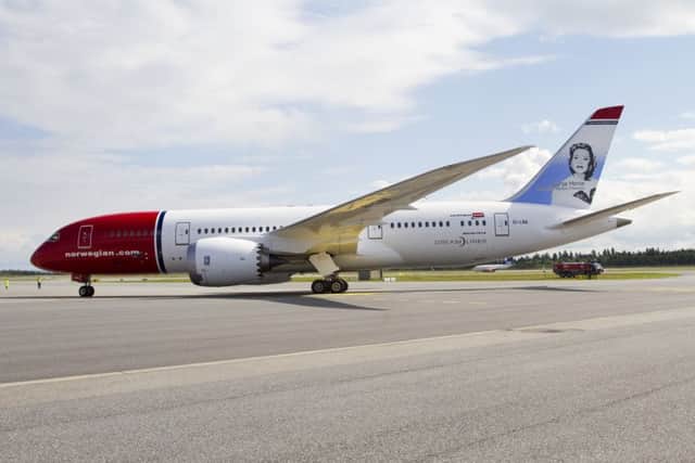 Norwegian Air is exploring the possibility of flying from Edinburgh to the USA. Picture: Contributed
