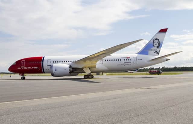Norwegian Air is exploring the possibility of flying from Edinburgh to the USA. Picture: Contributed